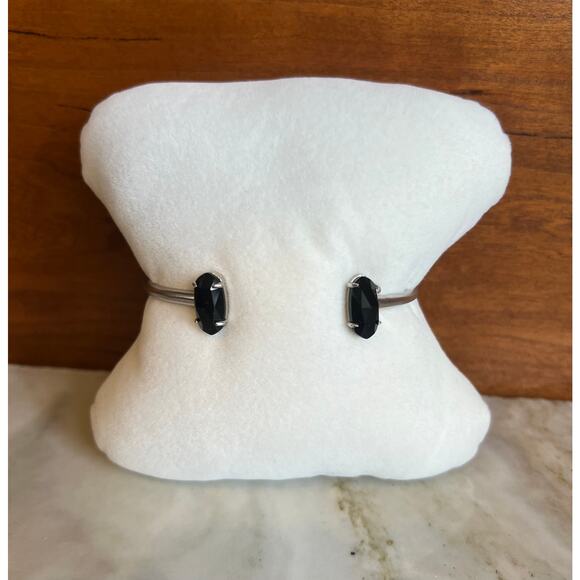 Kendra Scott Edie cuff bracelet silver black - Picture 7 of 9